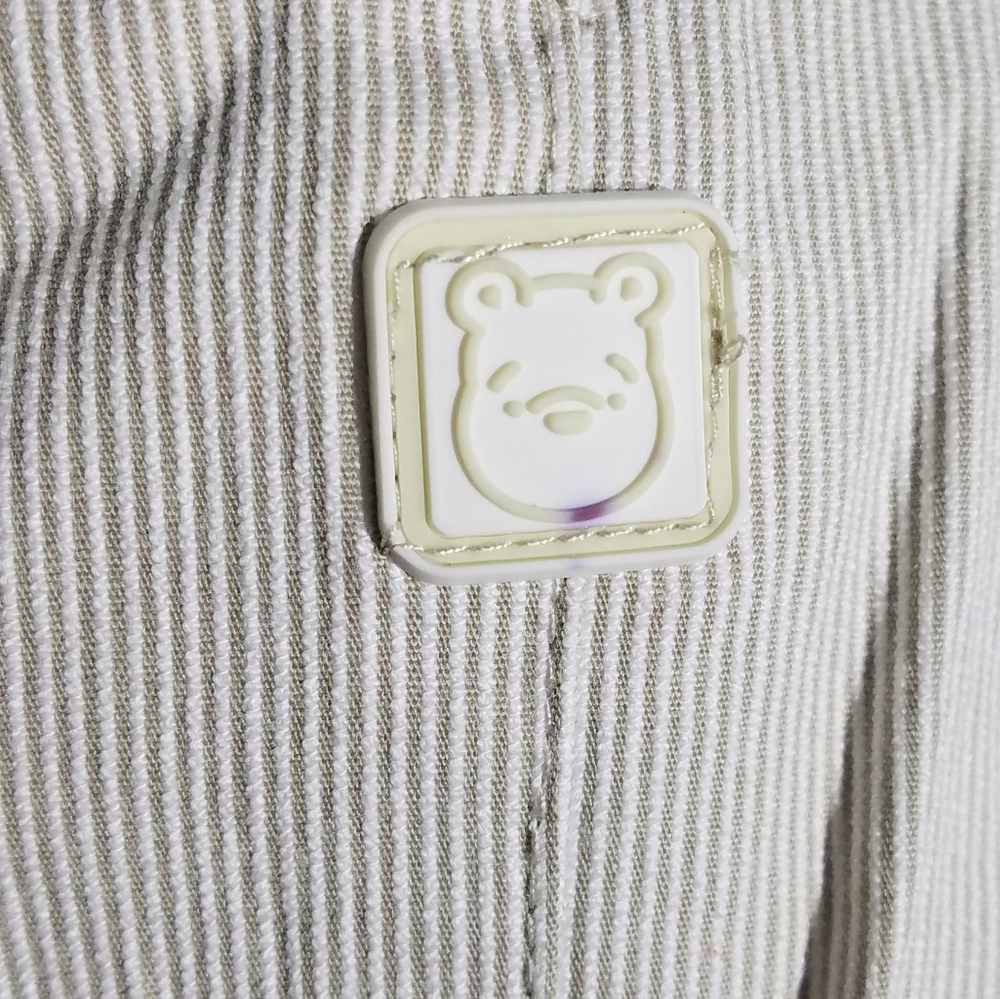 Disney Classic Pooh Bear Striped Overalls Set NB - Picture 6 of 9